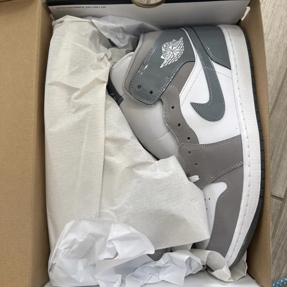 SIZE 14 Air Jordan 1 Mid SE Cool Grey White Light Grey BQ6472-115 HF3216-100 DS